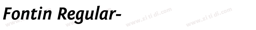 Fontin Regular字体转换